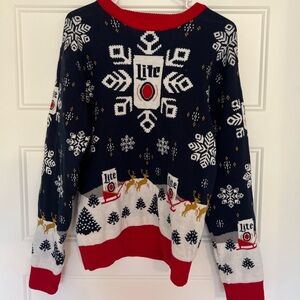 Miller Lite Holiday/Christmas sweater